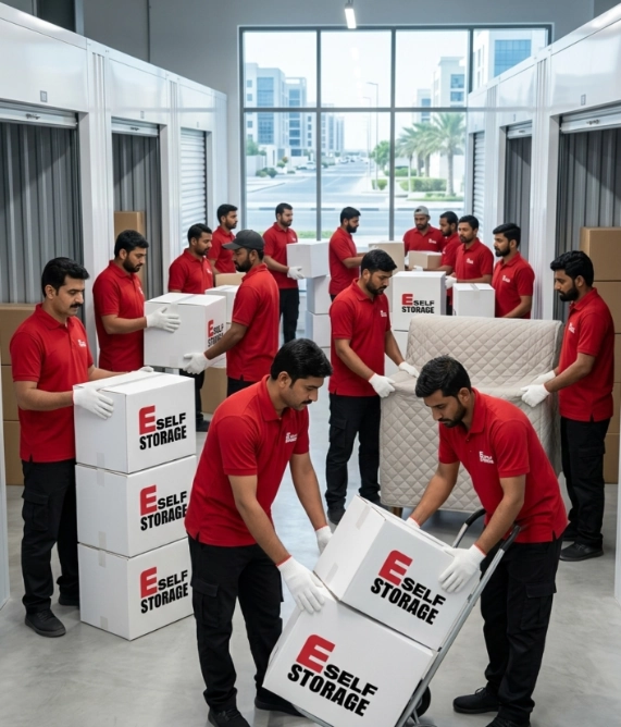 Climate-controlled self storage units in Ajman